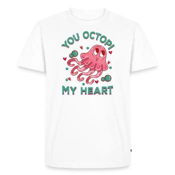Octopus Octopus Sea Tentacle Octopus Octopus Octopus - Men's Premium Organic T-Shirt - white - Front - Nico (187cm)