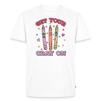 Primary School Teacher Kindergarten Educator - Men's Premium Organic T-Shirt - white - Front - Nico (187cm)