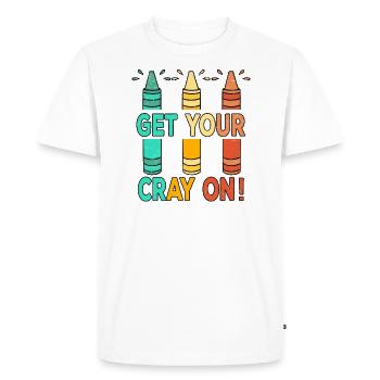 Primary School Teacher Kindergarten Educator - Men's Premium Organic T-Shirt - white - Front - Nico (187cm)