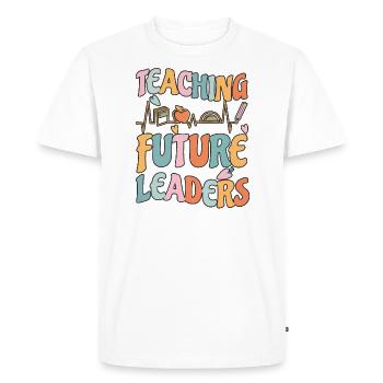 Primary School Teacher Kindergarten Educator - Men's Premium Organic T-Shirt - white - Front - Nico (187cm)