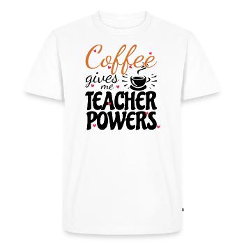 Primary School Teacher Kindergarten Educator - Men's Premium Organic T-Shirt - white - Front - Nico (187cm)