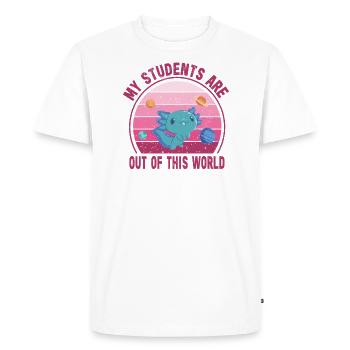 Primary School Teacher Kindergarten Educator - Men's Premium Organic T-Shirt - white - Front - Nico (187cm)