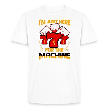 Casino Gambling Slot Machine à sous Jeu de cartes - T-shirt Premium bio Homme - blanc - Devant - Nico (187cm)