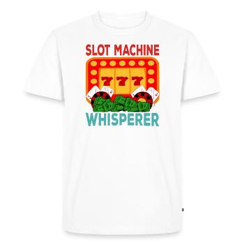 Casino Gambling Slot Machine à sous Jeu de cartes - T-shirt Premium bio Homme - blanc - Devant - Nico (187cm)