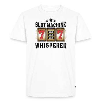 Casino Gambling Slot Machine à sous Jeu de cartes - T-shirt Premium bio Homme - blanc - Devant - Nico (187cm)
