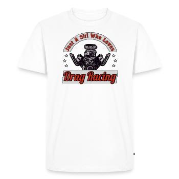 Pilote de course Racing Car Tuning Racing Motorsport - T-shirt Premium bio Homme - blanc - Devant - Nico (187cm)