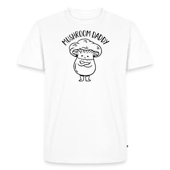 Cueilleur de champignons Chasseurs de champignons Amateurs de champignons Champignons Ferme de champignons - T-shirt Premium bio Homme - blanc - Devant - Nico (187cm)
