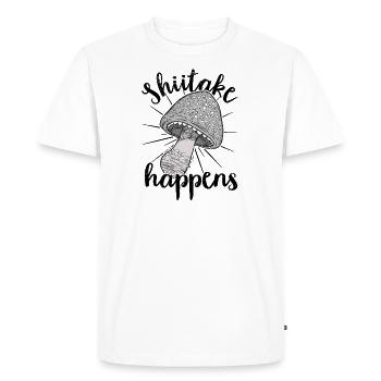 Cueilleur de champignons Chasseurs de champignons Amateurs de champignons Champignons Ferme de champignons - T-shirt Premium bio Homme - blanc - Devant - Nico (187cm)