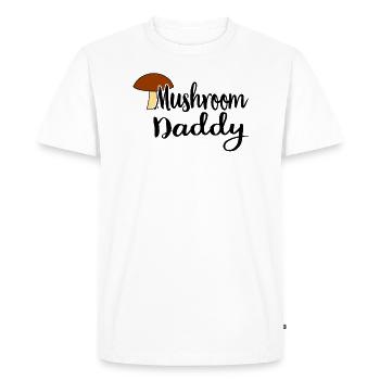 Cueilleur de champignons chasseur de champignons amateur de champignons champignons ferme - T-shirt Premium bio Homme - blanc - Devant - Nico (187cm)