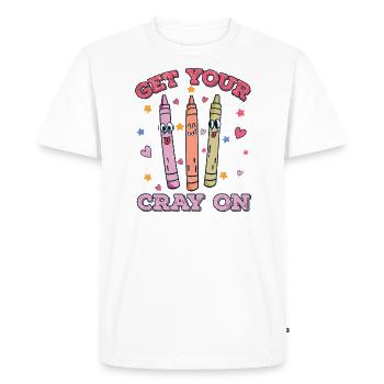 Primary School Teacher Kindergarten Educator - Men's Premium Organic T-Shirt - white - Front - Nico (187cm)