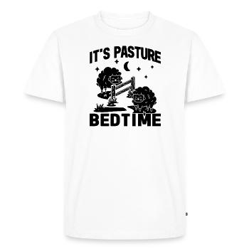 Fermier Fermier Agneau Fermier Dormeur Pays Bumpkin Mouton - T-shirt Premium bio Homme - blanc - Devant - Nico (187cm)