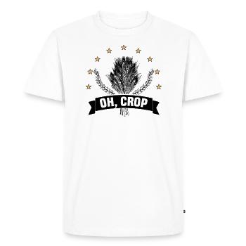 Farmer Farmer Grain Farmer Farm Country Egg - Men's Premium Organic T-Shirt - white - Front - Nico (187cm)