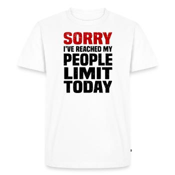 Misanthrope Antisocial Introvert - Men's Premium Organic T-Shirt - white - Front - Nico (187cm)