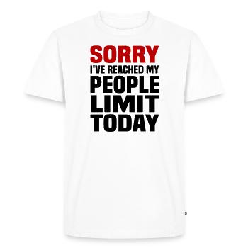 Misanthrope Antisocial Introvert - Men's Premium Organic T-Shirt - white - Front - Nico (187cm)