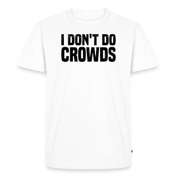 Misanthrope Antisocial Introverti - T-shirt Premium bio Homme - blanc - Devant - Nico (187cm)