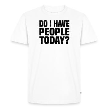 Misanthrope Antisocial Introverti - T-shirt Premium bio Homme - blanc - Devant - Nico (187cm)