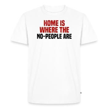 Misanthrope Antisocial Introvert - Men's Premium Organic T-Shirt - white - Front - Nico (187cm)