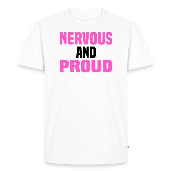 Misanthrope Antisocial Introverti - T-shirt Premium bio Homme - blanc - Devant - Nico (187cm)