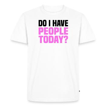Misanthrope Antisocial Introverti - T-shirt Premium bio Homme - blanc - Devant - Nico (187cm)