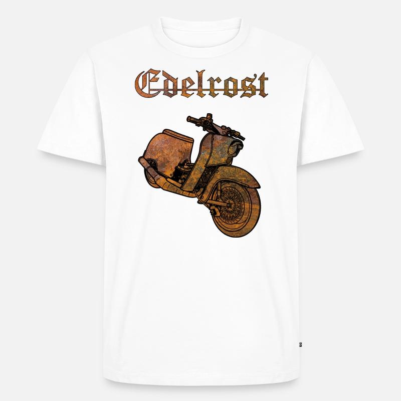 Edelrost // Schwalbe - Männer Premium Bio T-Shirt - Weiß