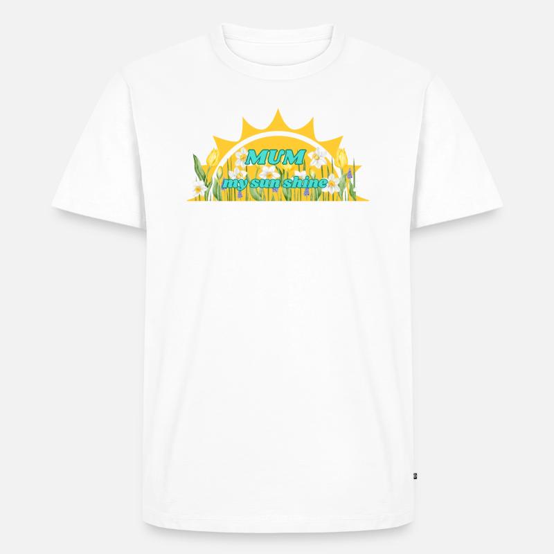 mum love never end - Männer Premium Bio T-Shirt - Weiß