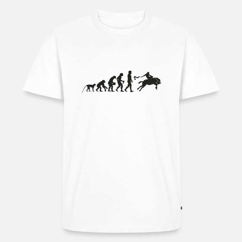 Evolution Rodeo - T-shirt Premium bio Homme - blanc
