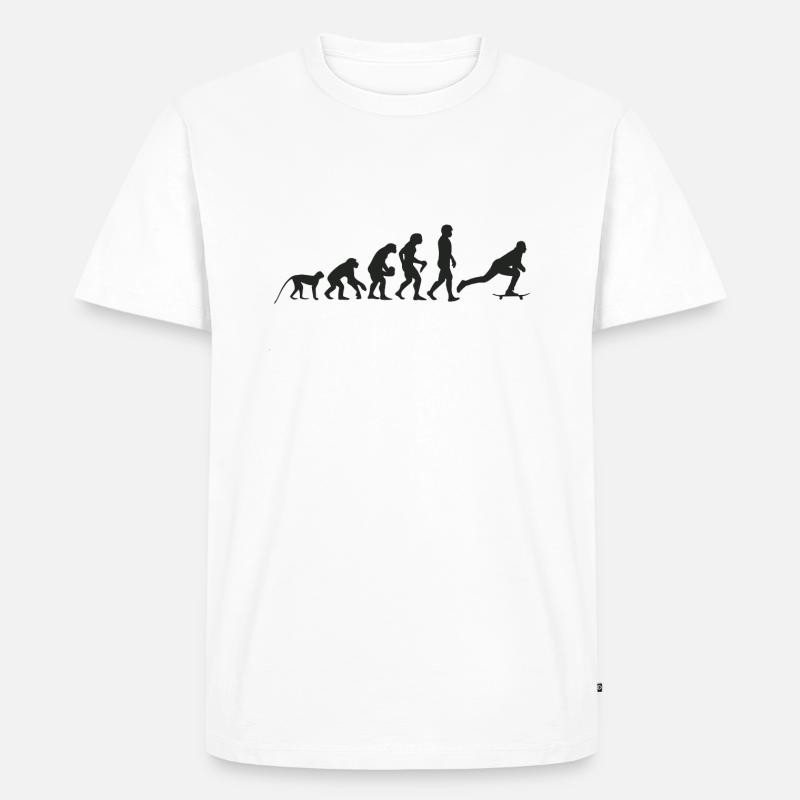 Evolution Skate - T-shirt Premium bio Homme - blanc