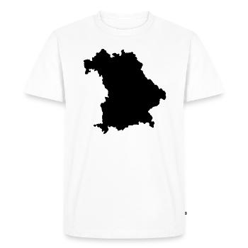 Bavière - T-shirt Premium bio Homme - blanc - Devant - Nico (187cm)