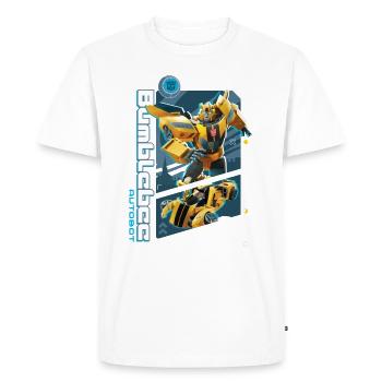 Transformers Earth Spark Autobot Bumblebee - T-shirt Premium bio Homme - blanc - Devant - Nico (187cm)