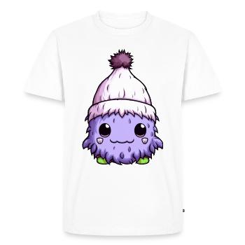 Cold Winter Virus Comic - Men's Premium Organic T-Shirt - white - Front - Nico (187cm)