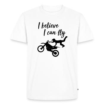 Motocross motorcyclist braap gift idea - Men's Premium Organic T-Shirt - white - Front - Nico (187cm)