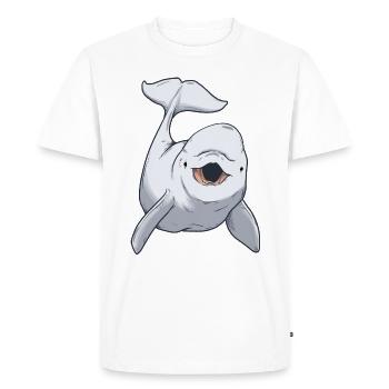 Béluga baleine blanche bébé - T-shirt Premium bio Homme - blanc - Devant - Nico (187cm)