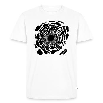 Trou noir - T-shirt Premium bio Homme - blanc - Devant - Nico (187cm)