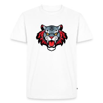 Bande dessinée Cooler Mascotte Tiger - T-shirt Premium bio Homme - blanc - Devant - Nico (187cm)