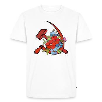 Marteau et cresson - T-shirt Premium bio Homme - blanc - Devant - Nico (187cm)
