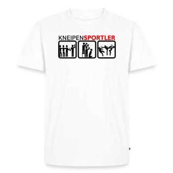 Pub sports enthusiasts - Men's Premium Organic T-Shirt - white - Front - Nico (187cm)