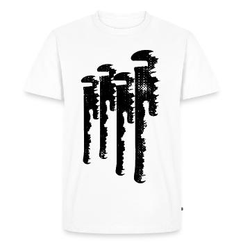 Pipe wrench sketch - Men's Premium Organic T-Shirt - white - Front - Nico (187cm)