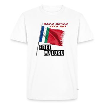 Free Maluku - Men's Premium Organic T-Shirt - white - Front - Nico (187cm)