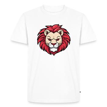 Bande dessinée Cooler Mascotte Lion - T-shirt Premium bio Homme - blanc - Devant - Nico (187cm)
