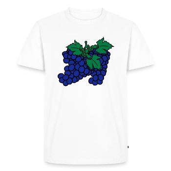 beaucoup de raisin raisins récolte du vin savoureu - T-shirt Premium bio Homme - blanc - Devant - Nico (187cm)