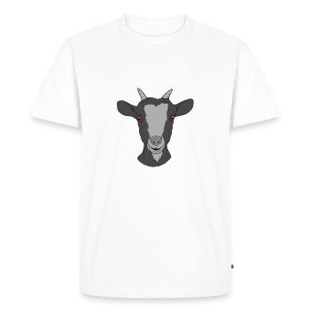 Goat goat gift - Men's Premium Organic T-Shirt - white - Front - Nico (187cm)
