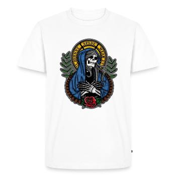 lady death - T-shirt Premium bio Homme - blanc - Devant - Nico (187cm)