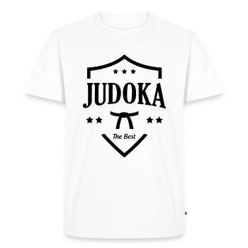 Le meilleur judoka - T-shirt Premium bio Homme - blanc - Devant - Nico (187cm)