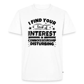 Connaisseur cadeau amusant - T-shirt Premium bio Homme - blanc - Devant - Nico (187cm)