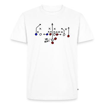 Le football américain déplace USA Running Back - T-shirt Premium bio Homme - blanc - Devant - Nico (187cm)