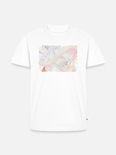 Pastell - Männer Premium Bio T-Shirt - Weiß