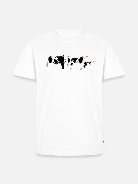 cowfamily vektor - Men's Premium Organic T-Shirt - white