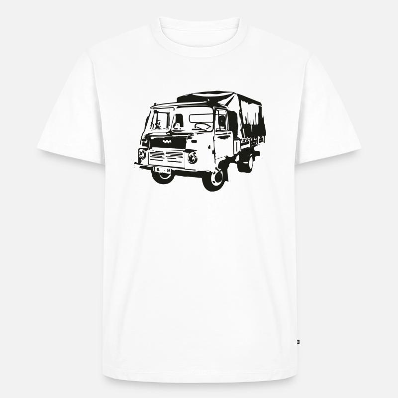 Robur Pritsche LO LD IFA - Männer Premium Bio T-Shirt - Weiß