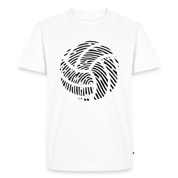 Équipe d'empreintes digitales DNA DNA volleyball ball player - T-shirt Premium bio Homme - blanc - Devant - Nico (187cm)