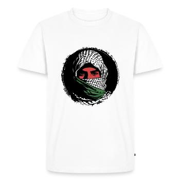 Liberté pour la Palestine - Paix - T-shirt Premium bio Homme - blanc - Devant - Nico (187cm)